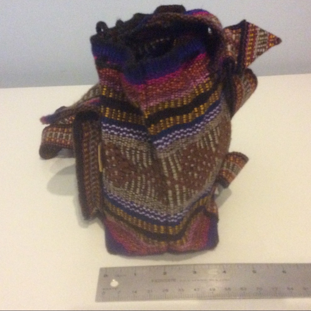 Pinzon Aztec Mexico Mini Backpack Pouch Purse Bag - image 3